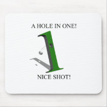 A Hole In One Golf Ball mousepads