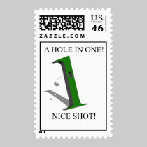 A Hole In One Golf Ball stamps