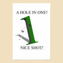 A Hole In One Golf Ball posters