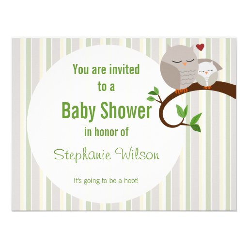 A Hoot Of A Baby Shower Owl Invitation