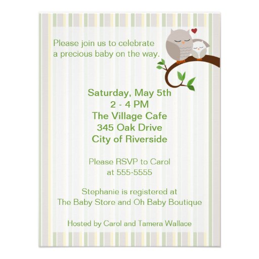 A Hoot Of A Baby Shower Owl Invitation