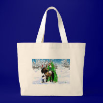 A Horse and Kid Christmas Bags