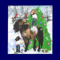 A Horse and Kid Christmas  NOTEBOOK notepads
