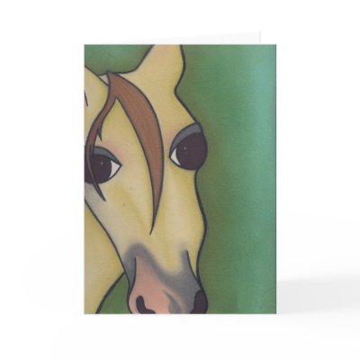 A Horse is a Horse Ofcourse  by Robyn Feeley Card by bungalowart
