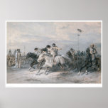 A Horse Race in a Sioux Indian Camp (0603A) Print