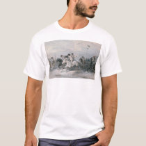 A Horse Race in a Sioux Indian Camp (0603A) t-shirts by Bancroft A Horse Race in a Sioux Indian Camp (0603A) t-shirts
