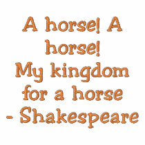 A horse - Shakespeare embroidered shirts