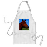 A horse standing proud apron