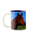 A horse standing proud mug