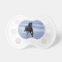 A horse wild and free baby pacifier