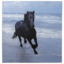 A horse wild and free cloth napkin
