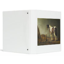 A Horse with a Saddle Beside It by Abraham Calraet Binder