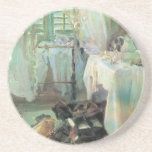 A Hotel Room by John Singer Sargent Beverage Coaster