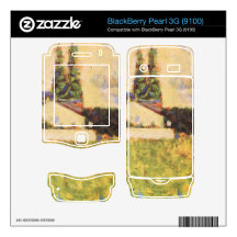 A house between trees by Georges Seurat BlackBerry Pearl 3G Skin