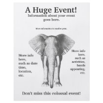 A Huge Event - Elephant Flyer