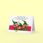 A Humorous Christmas Card Elves