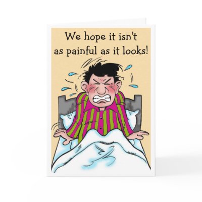 A Humorous Get Well Card Patient by justbyjuliecards