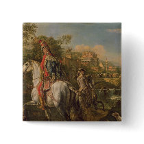 A Hussar on horseback, 1773 Button