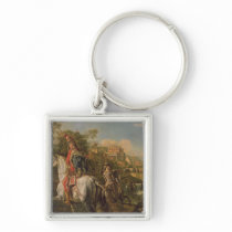 A Hussar on horseback, 1773 Key Chain