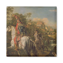 A Hussar on horseback, 1773 Refrigerator Magnets