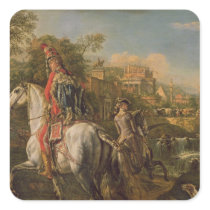 A Hussar on horseback, 1773 Sticker