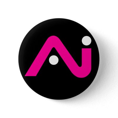A.i. Retro Button Pink Logo by aimusic