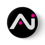 A.i. Retro Button White Logo