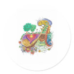 A, initial, monogram, wedding stickers