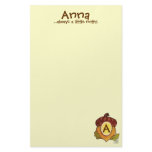 A is for Acorn Personalized Stationary Stationery Paper