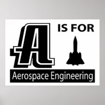 A Is For Aerospace Engineering Posters