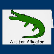 A is for Alligator cards