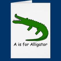 A is for Alligator cards