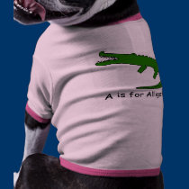 A is for Alligator pet clothing