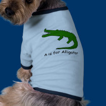 A is for Alligator pet clothing