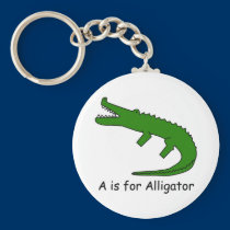 A is for Alligator keychains