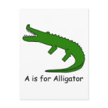 A is for Alligator Post Cards