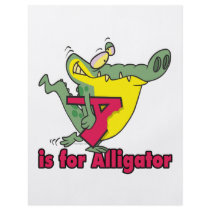A is for Alligator silly gator letter cartoon Full Color Flyer