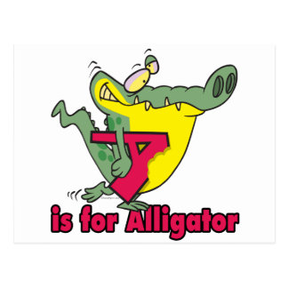 Silly Alligator Postcards & Postcard Template Designs