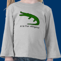 A is for Alligator t-shirts by wavehound A is for Alligator t-shirts