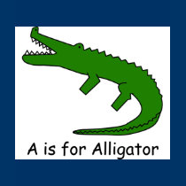 A is for Alligator t-shirts
