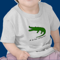 A is for Alligator t-shirts
