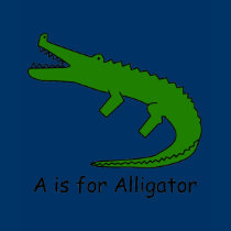 A is for Alligator t-shirts