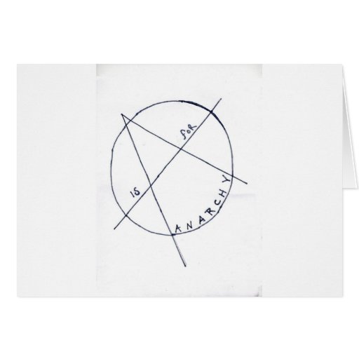 a is for anarchy greeting cards
