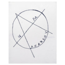 a is for anarchy letterhead design