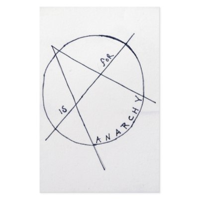 a is for anarchy stationery design by cckids