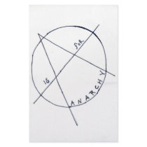 a is for anarchy stationery design