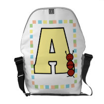 A is for Ant Rickshaw Messenger Bag