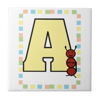 A is for Ant Tile