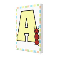 A is for Ant Wrapped Canvas wrappedcanvas