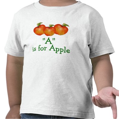 A is for Apple Learn to Spell Toddler T-Shirt by FalconsEye